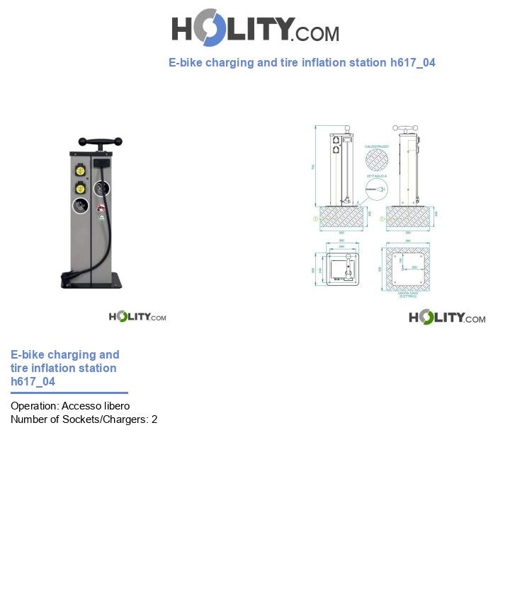 E-bike charging and tire inflation station h617_04