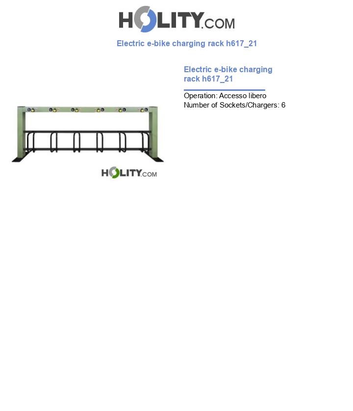 Electric e-bike charging rack h617_21