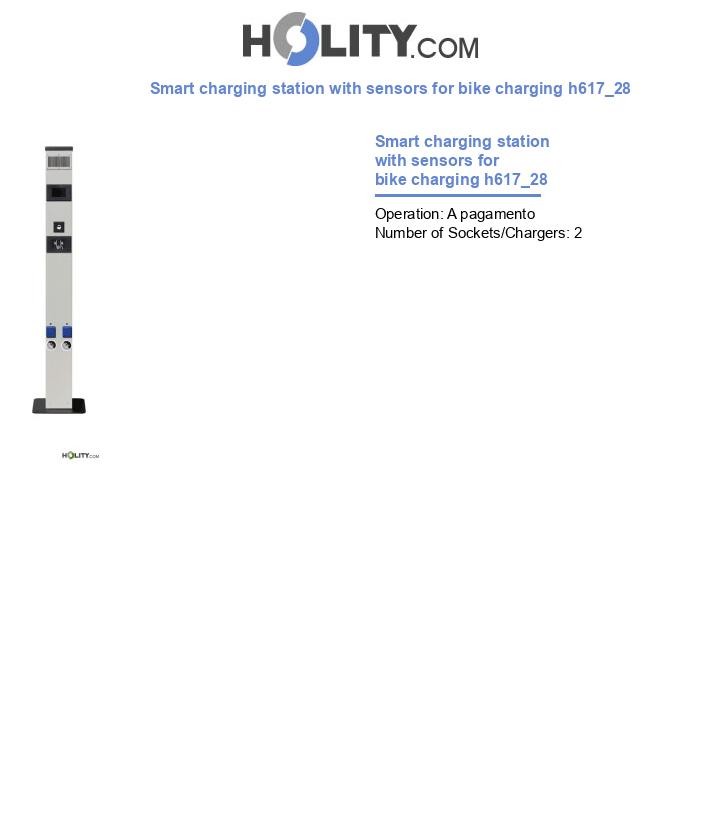 Smart charging station with sensors for bike charging h617_28