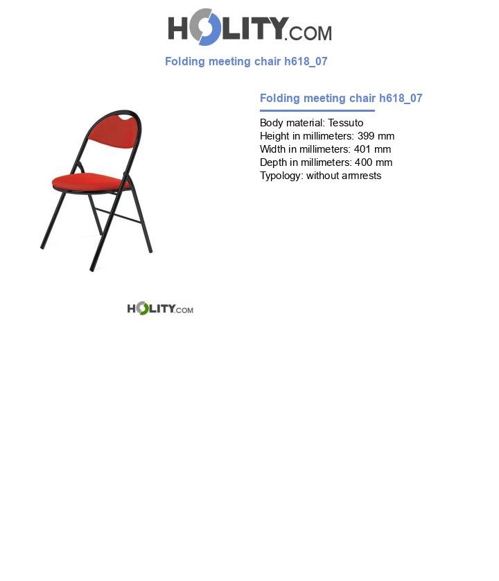 Folding meeting chair h618_07