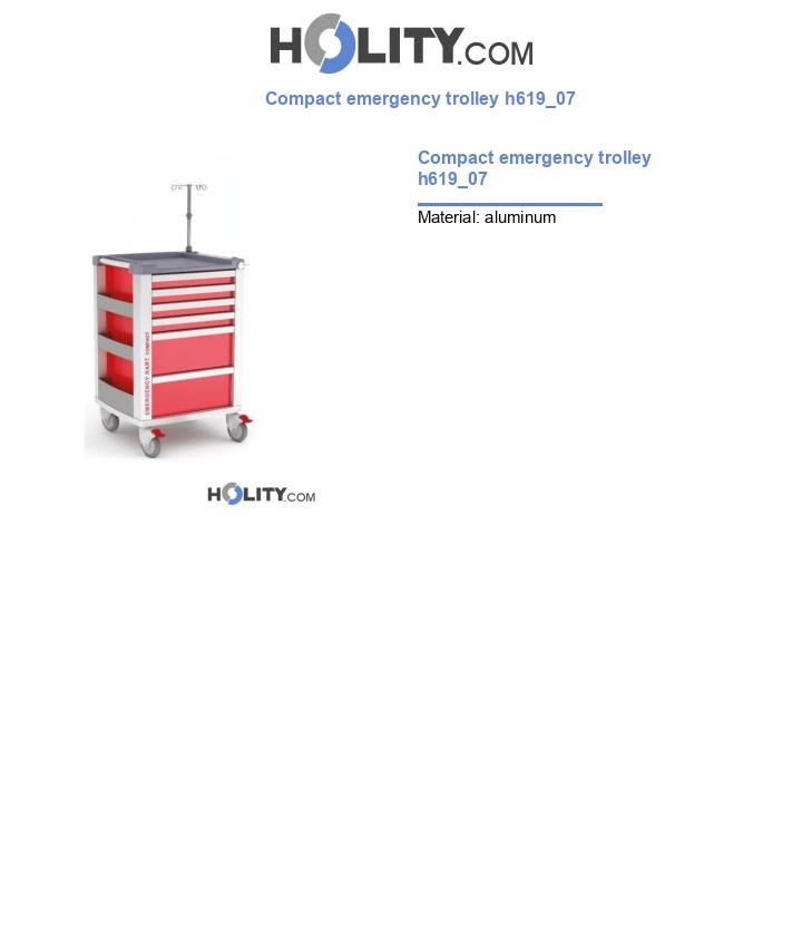 Compact emergency trolley h619_07