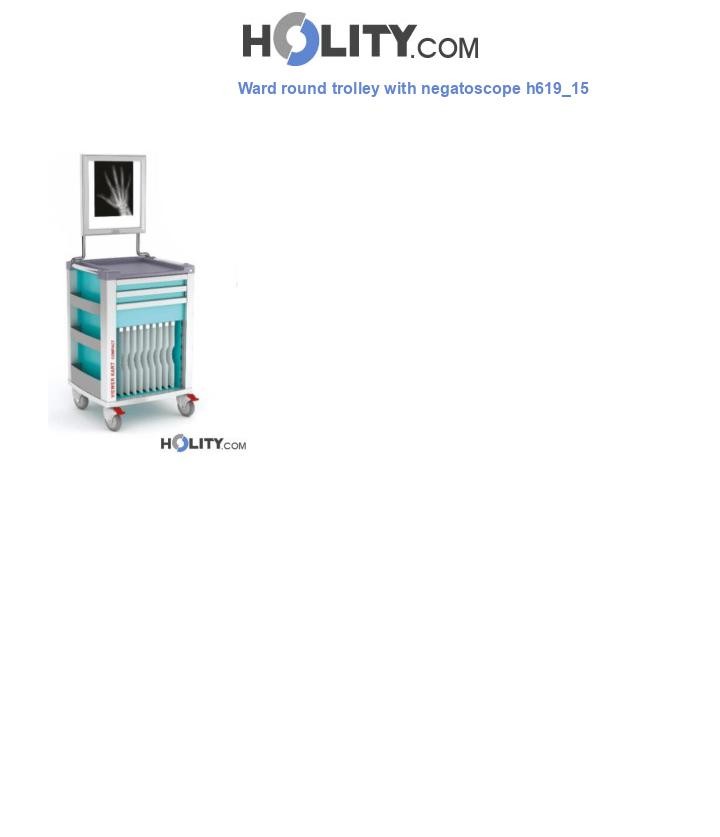 Ward round trolley with negatoscope h619_15
