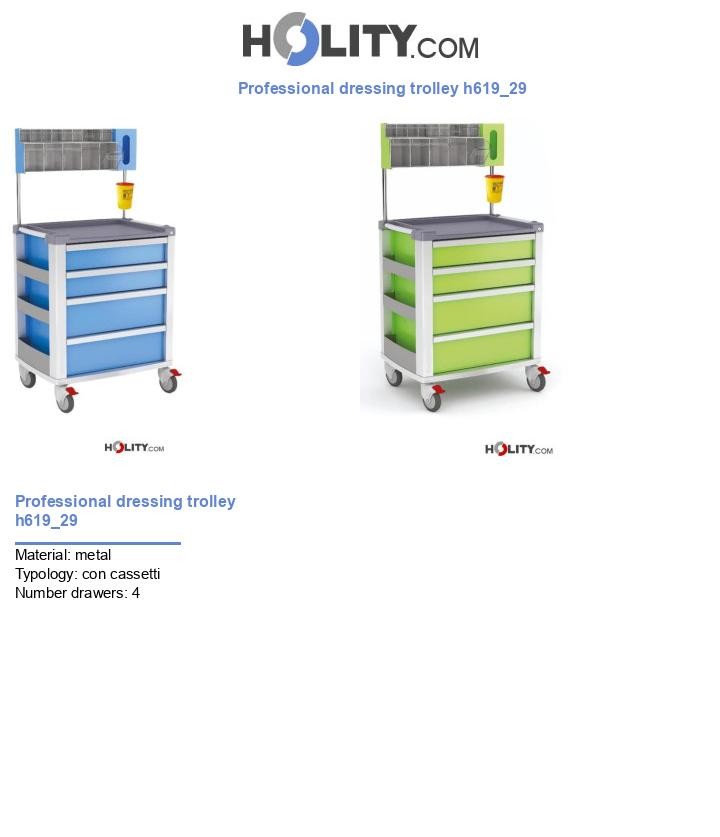Professional dressing trolley h619_29