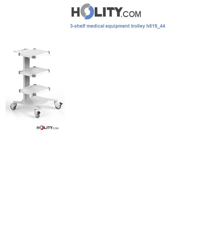 3-shelf medical equipment trolley h619_44
