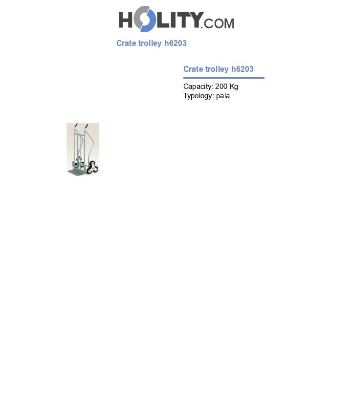 Crate trolley h6203
