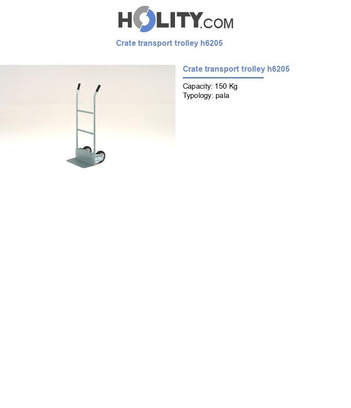 Crate transport trolley h6205