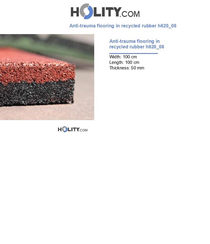 Anti-trauma flooring in recycled rubber h620_08