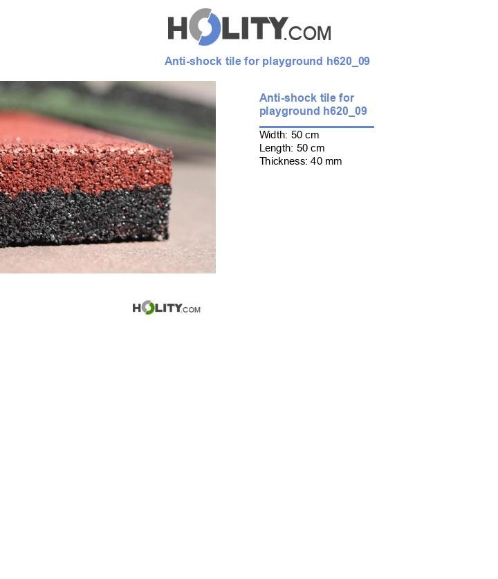 Anti-shock tile for playground h620_09