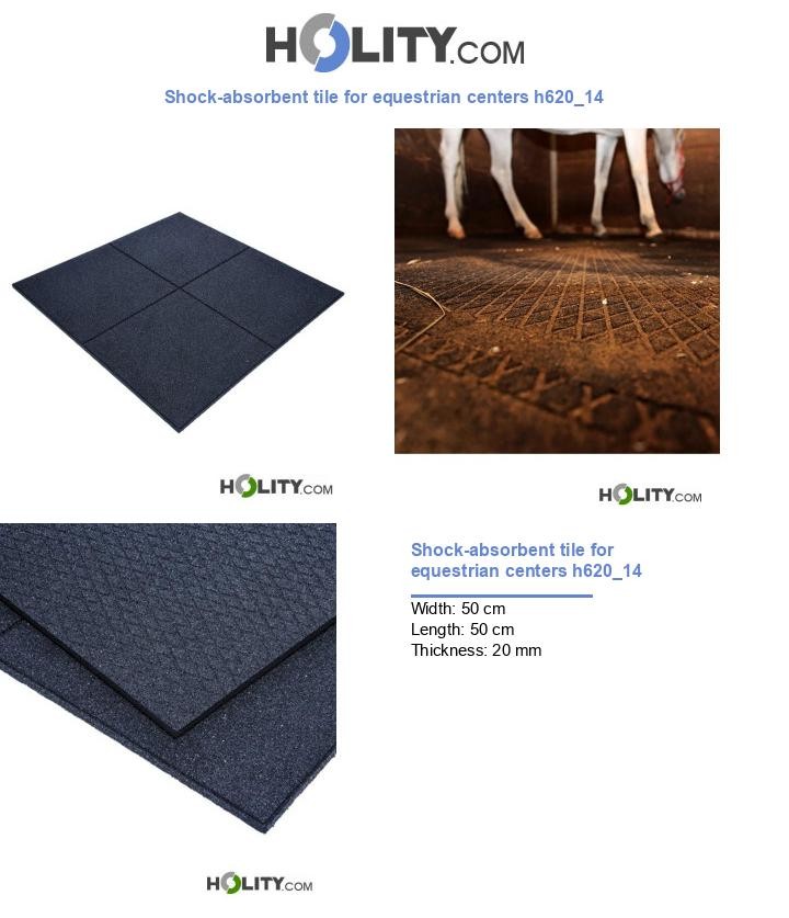 Shock-absorbent tile for equestrian centers h620_14