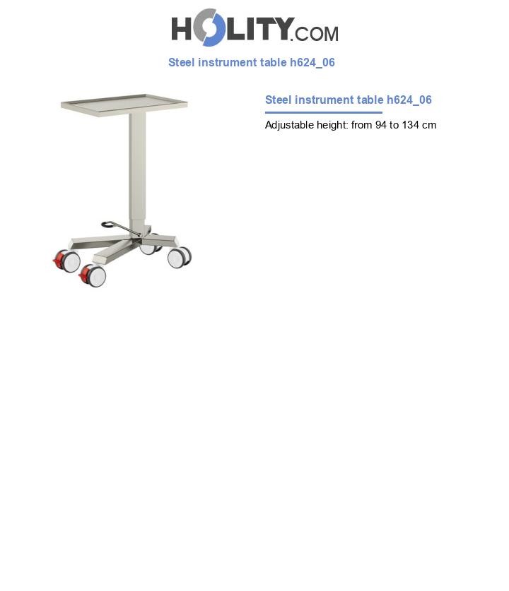Steel instrument table h624_06