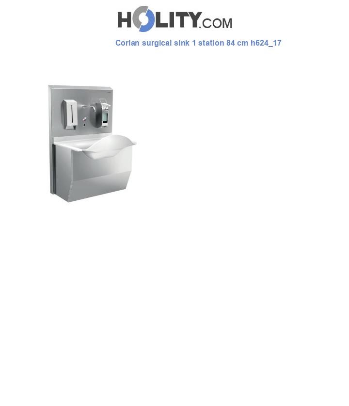 Corian surgical sink 1 station 84 cm h624_17