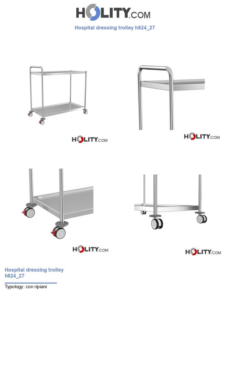 Hospital dressing trolley h624_27