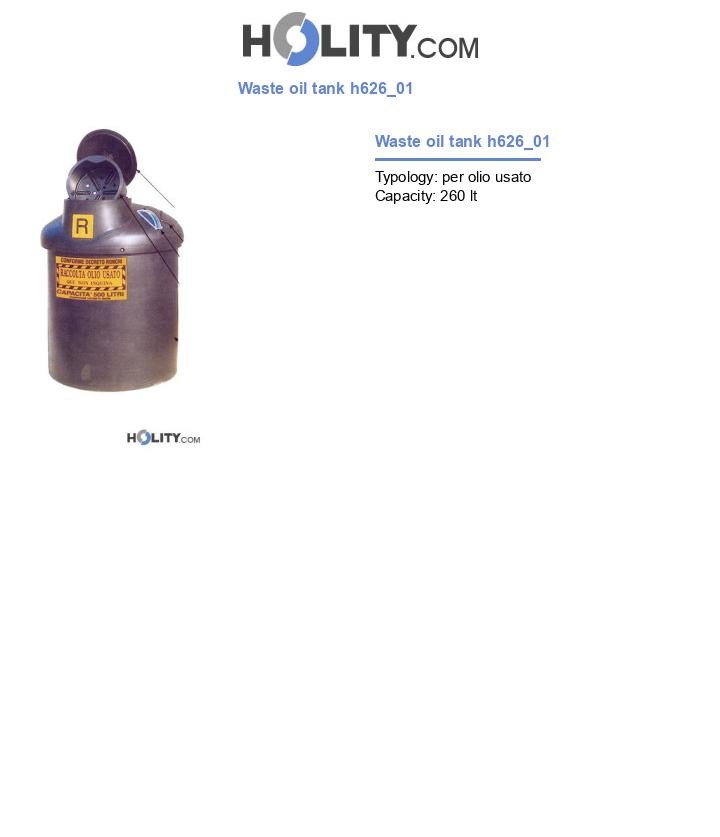 Waste oil tank h626_01