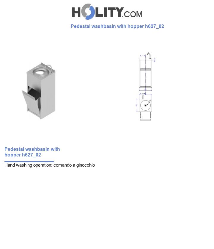 Pedestal washbasin with hopper h627_02