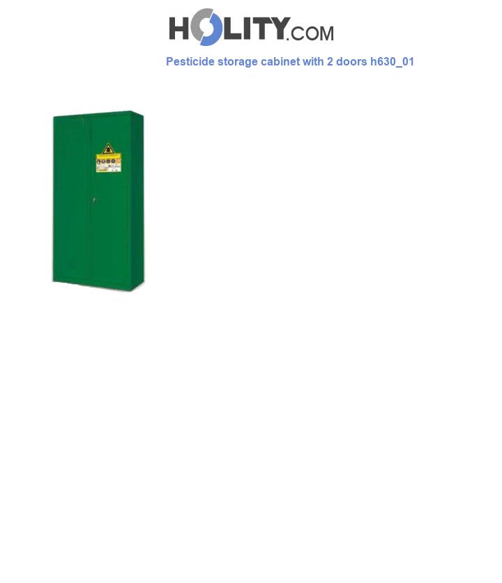 Pesticide storage cabinet with 2 doors h630_01