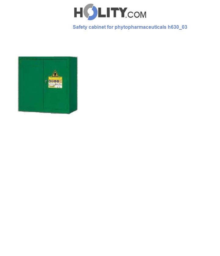 Safety cabinet for phytopharmaceuticals h630_03