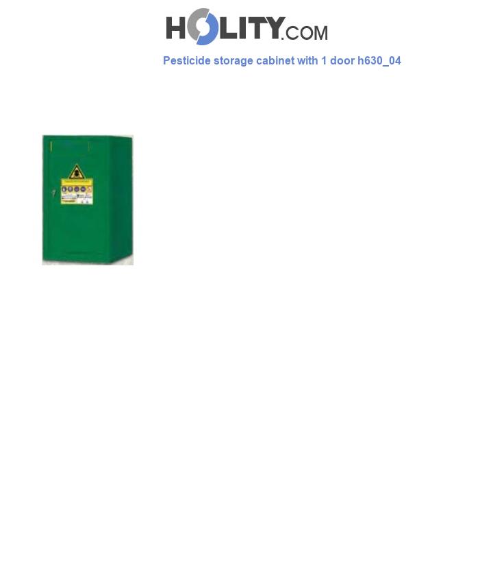 Pesticide storage cabinet with 1 door h630_04