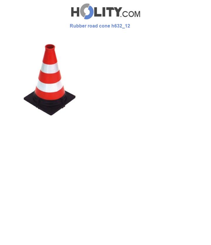 Rubber road cone h632_12