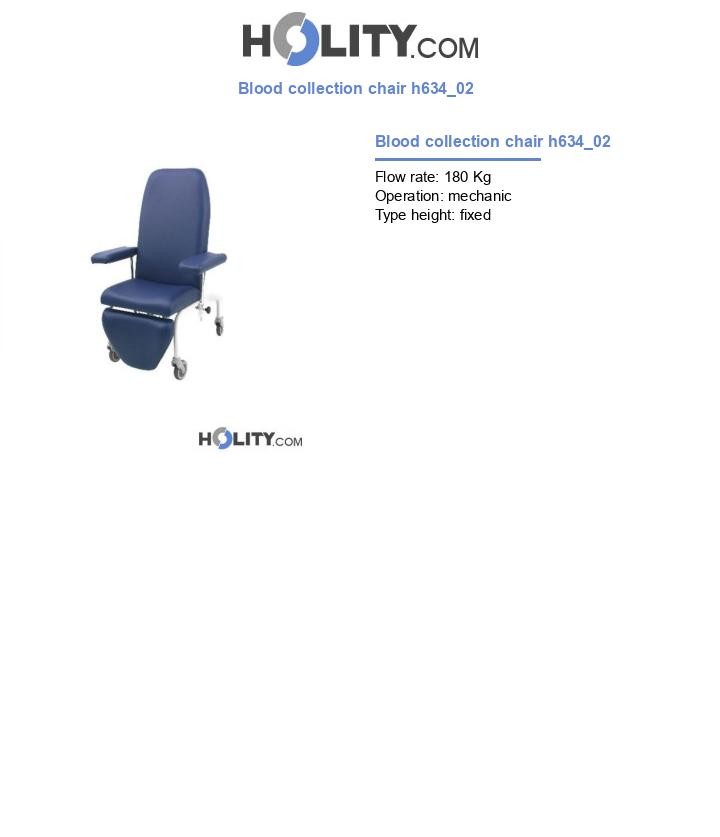 Blood collection chair h634_02