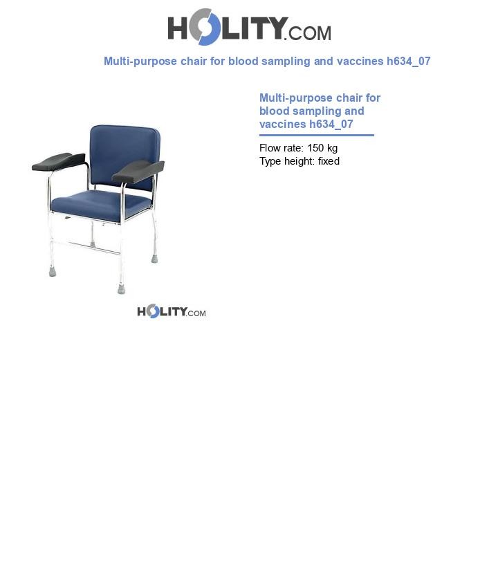 Multi-purpose chair for blood sampling and vaccines h634_07