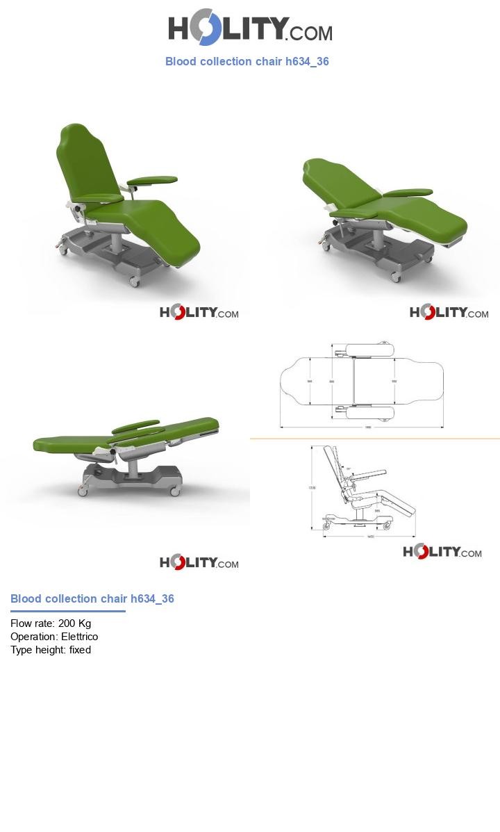 Blood collection chair h634_36