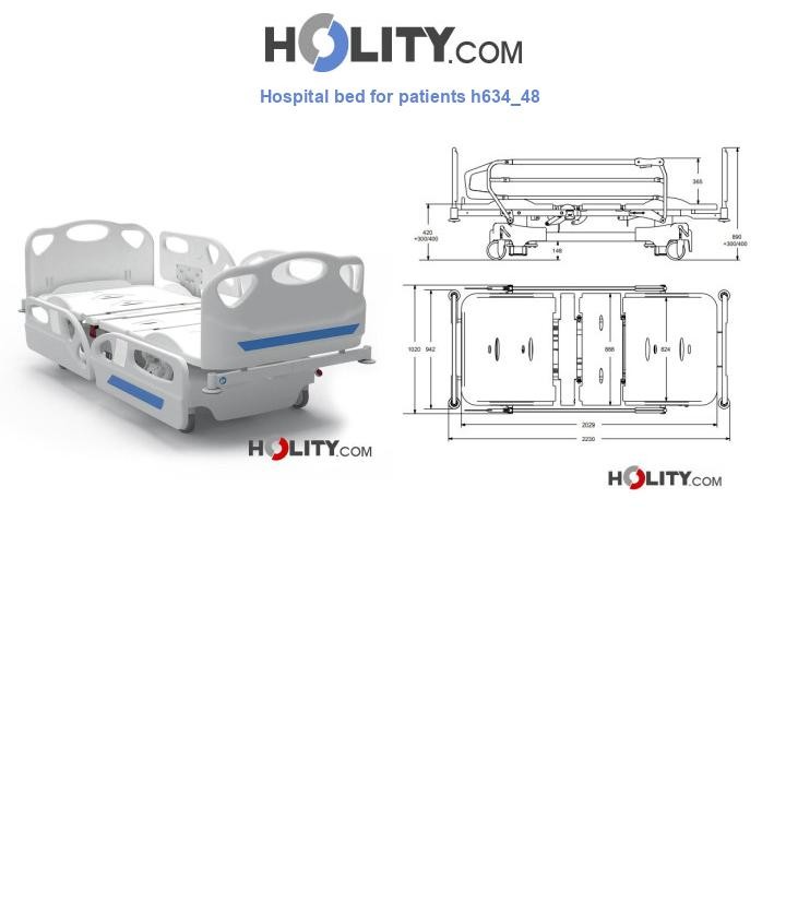 Hospital bed for patients h634_48