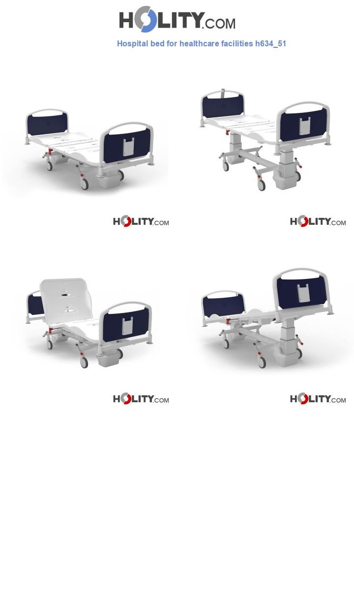 Hospital bed for healthcare facilities h634_51