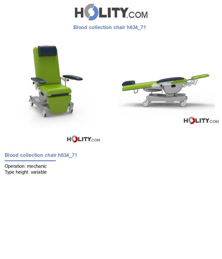 Blood collection chair h634_71