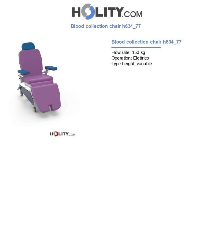 Blood collection chair h634_77