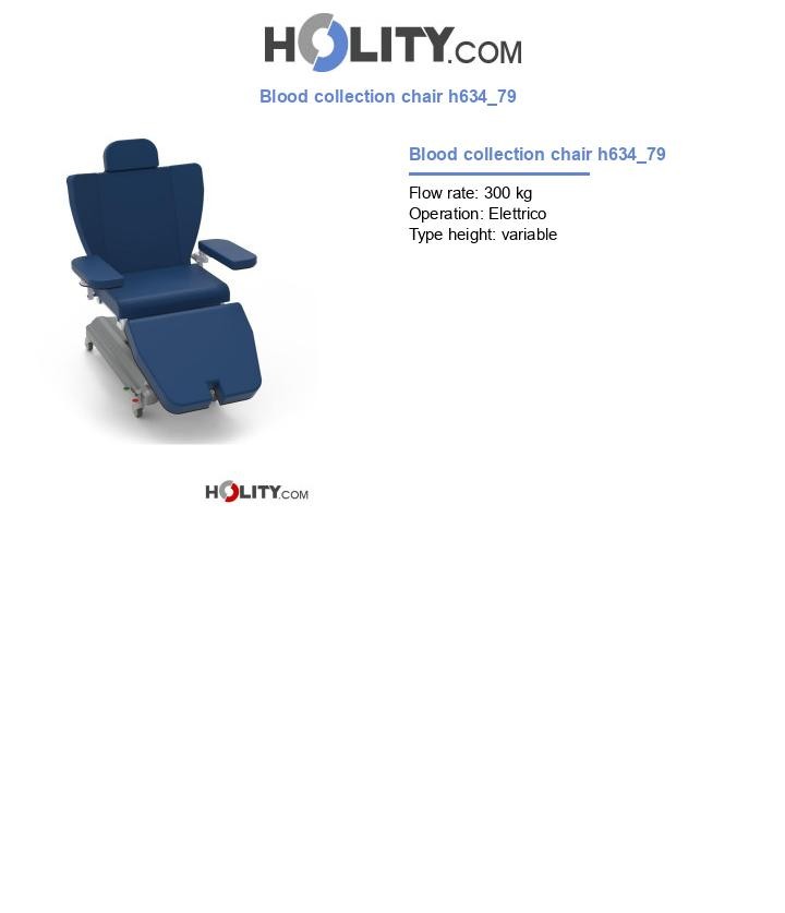 Blood collection chair h634_79