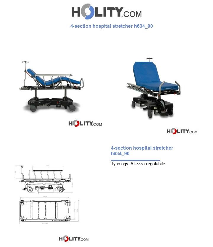 4-section hospital stretcher h634_90