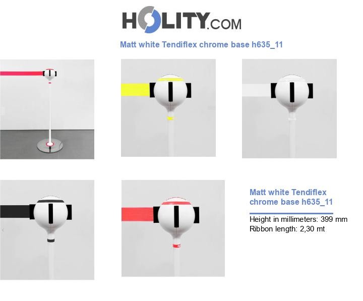Matt white Tendiflex chrome base h635_11