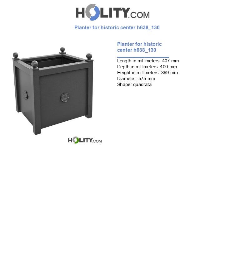 Planter for historic center h638_130
