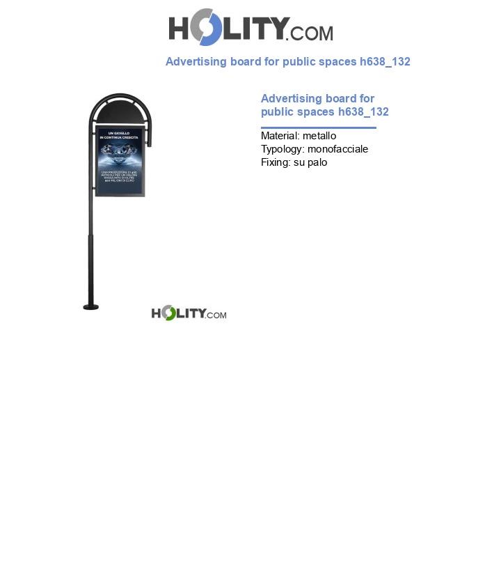 Advertising board for public spaces h638_132