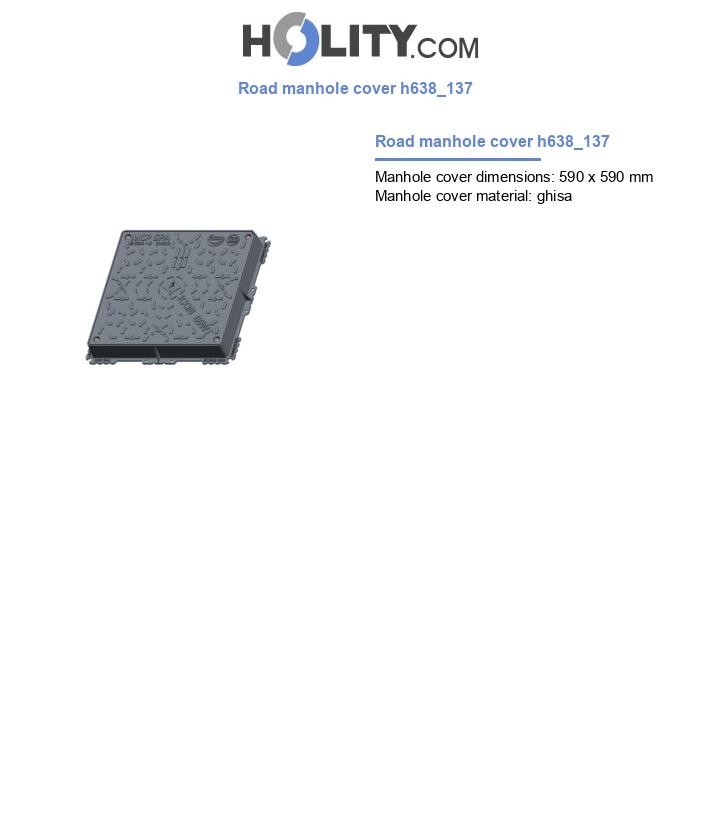 Road manhole cover h638_137