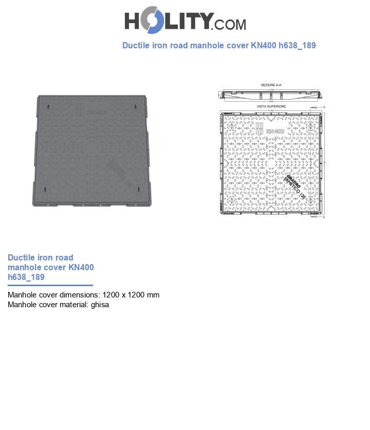 Ductile iron road manhole cover KN400 h638_189