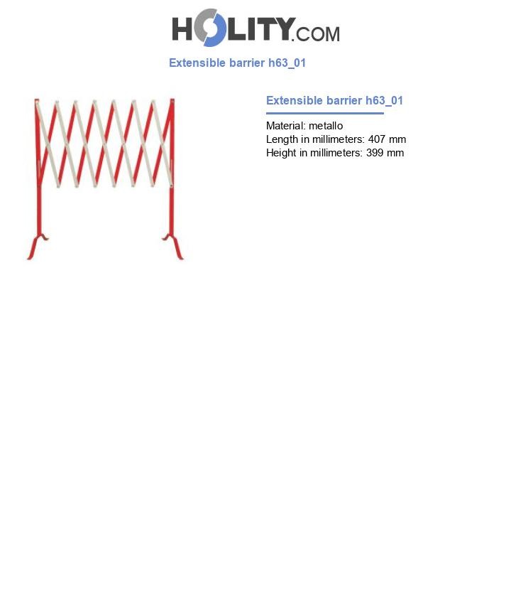 Extensible barrier h63_01