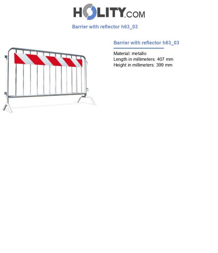 Barrier with reflector h63_03