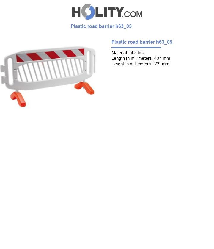 Plastic road barrier h63_05