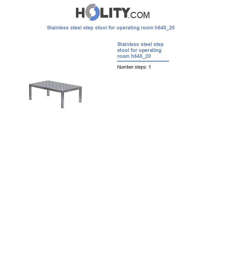 Stainless steel step stool for operating room h640_20