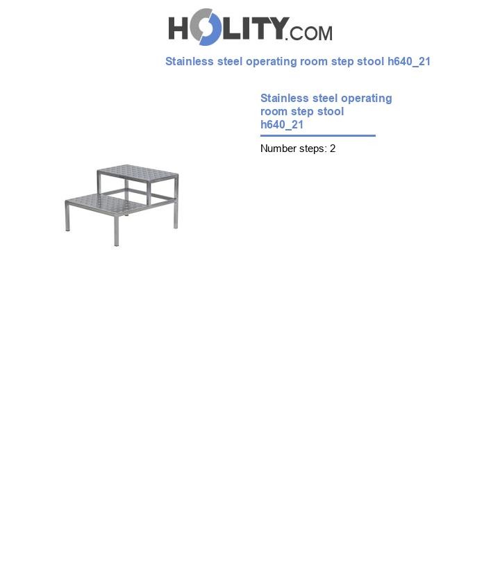Stainless steel operating room step stool h640_21