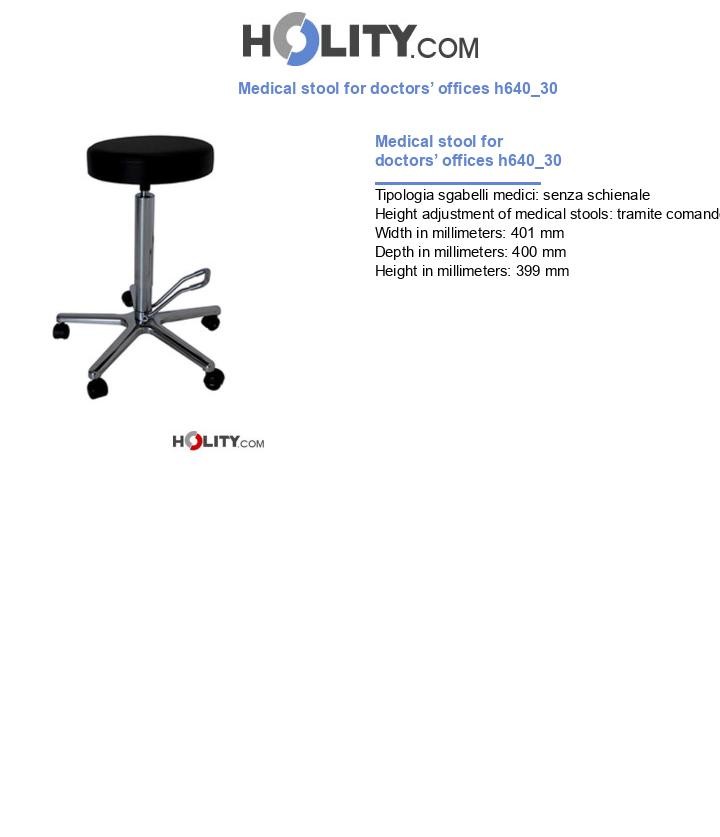 Medical stool for doctors’ offices h640_30