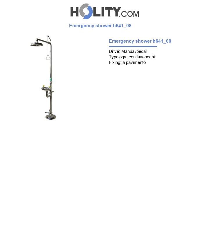Emergency shower h641_08