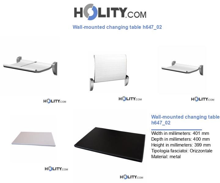 Wall-mounted changing table h647_02