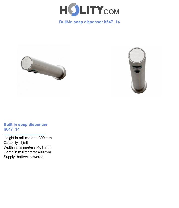 Built-in soap dispenser h647_14