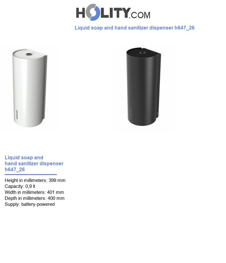 Liquid soap and hand sanitizer dispenser h647_26