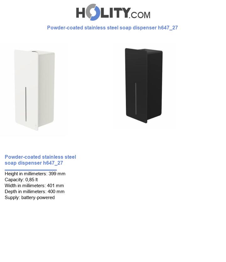 Powder-coated stainless steel soap dispenser h647_27