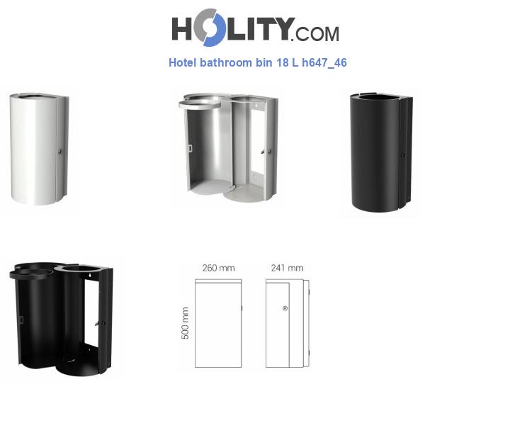 Hotel bathroom bin 18 L h647_46