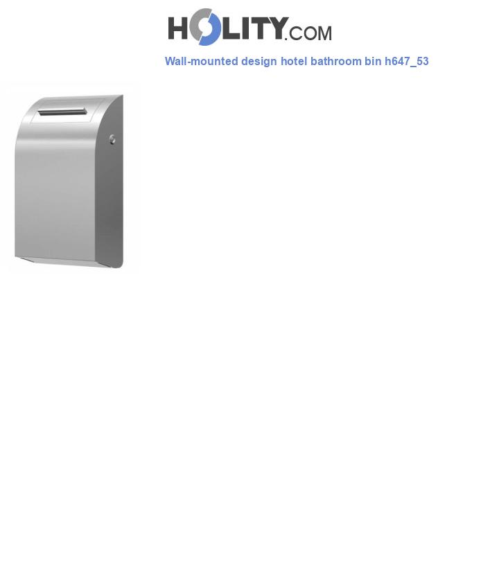 Wall-mounted design hotel bathroom bin h647_53