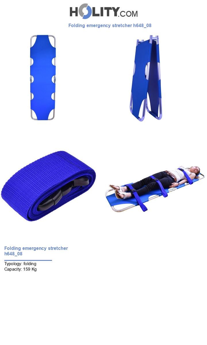 Folding emergency stretcher h648_08